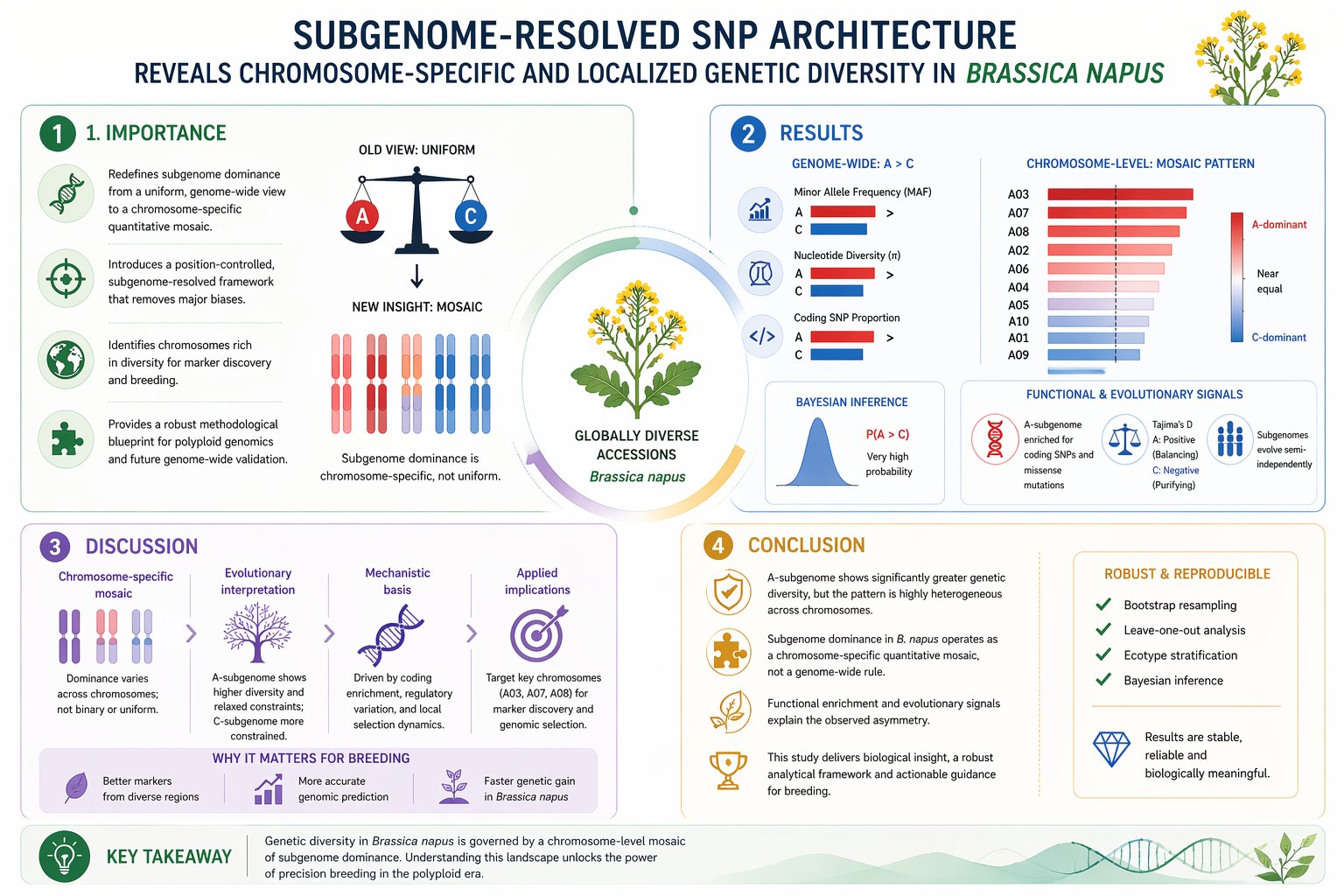 Subgenome-Resolved SNP Architecture in Brassica napus